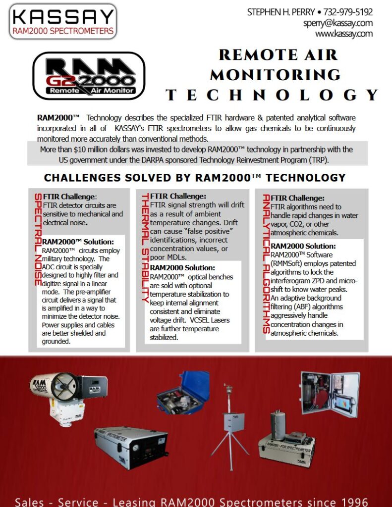 fenceline monitoring gas process analysis | reading, pa | 610-916-8988 | ram2000 remote air monitoring technology brochure